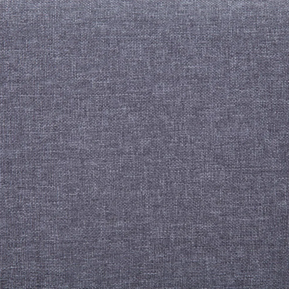 vidaXL Bankje met opbergvak 116 cm polyester lichtgrijs