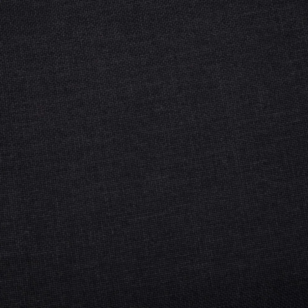 vidaXL Bankje met opbergvak 116 cm polyester zwart