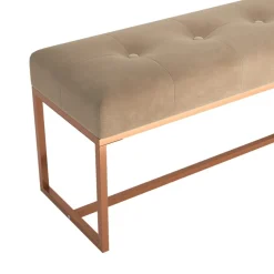 vidaXL Bankje 110x36x45 cm fluweel beige