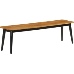 vidaXL Bankje 160x40x45 cm massief mangohout en ijzer