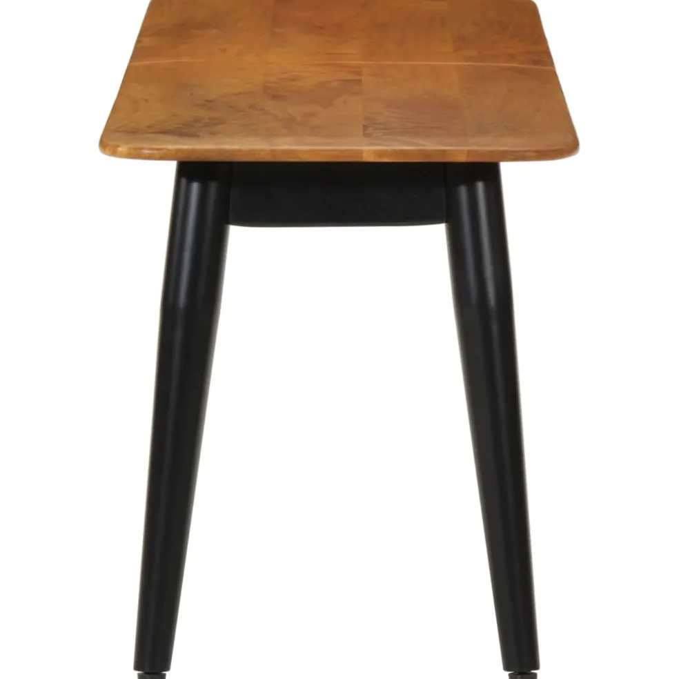 vidaXL Bankje 160x40x45 cm massief mangohout en ijzer