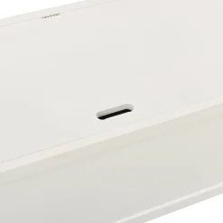 vidaXL Bankje 107x45x75,5 cm massief vurenhout wit