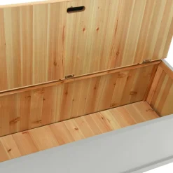 vidaXL Bankje 107x45x75,5 cm massief vurenhout grijs