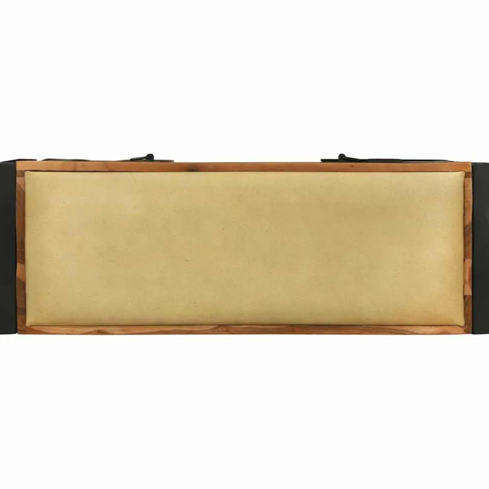 vidaXL Bank Kast Multikleur 100 x 35 x 50 cm Massief gerecycled hout