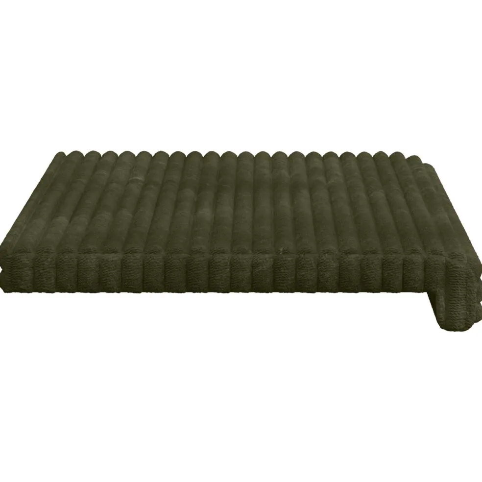 vidaXL Bankkussen Pluche Corduroy Groen Diepte 35 cm