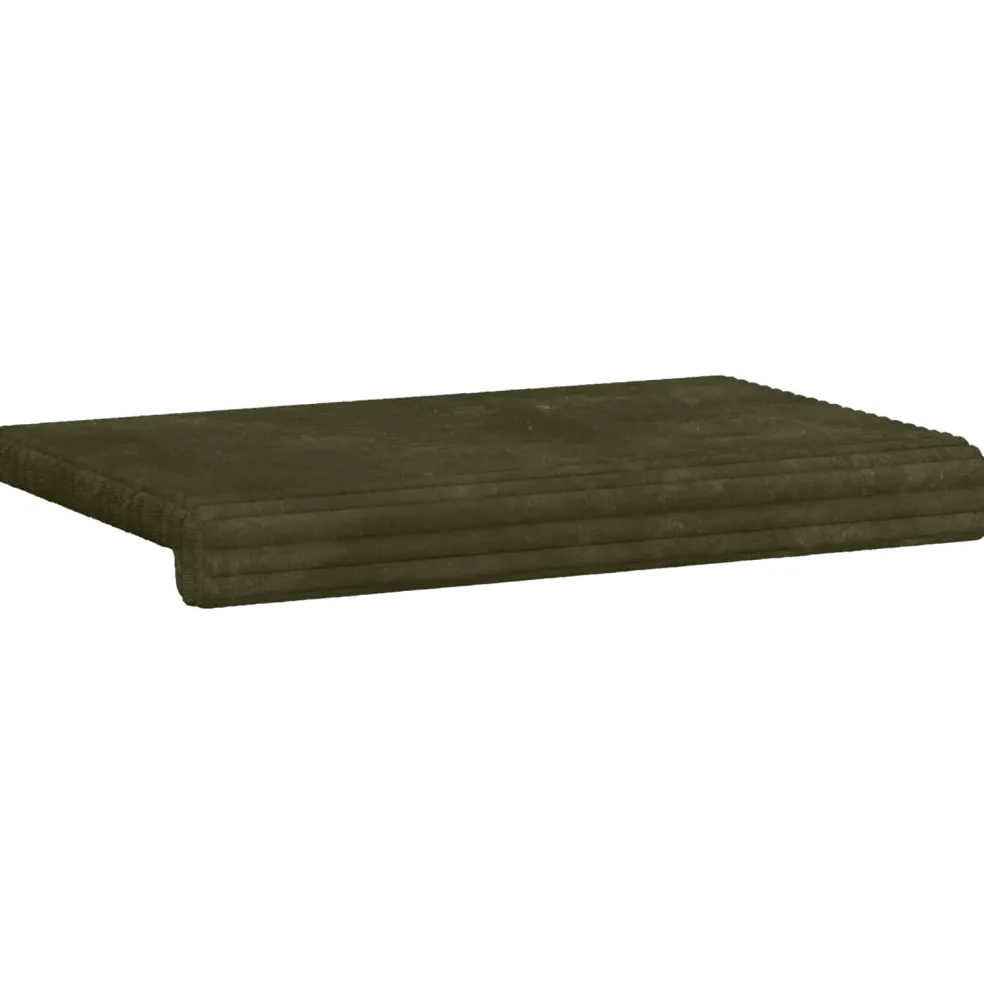 vidaXL Bankkussen Pluche Corduroy Groen Diepte 35 cm