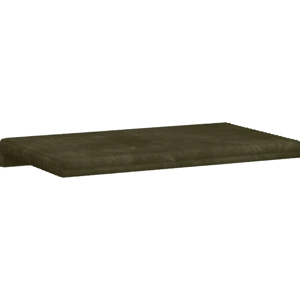 vidaXL Bankkussen Pluche Corduroy Groen Diepte 35 cm