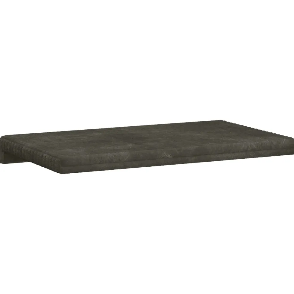 vidaXL Bankkussen Pluche Corduroy Antraciet Diepte 35 cm