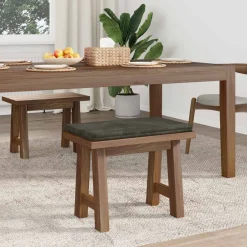 vidaXL Bankkussen Pluche Corduroy Antraciet Diepte 35 cm