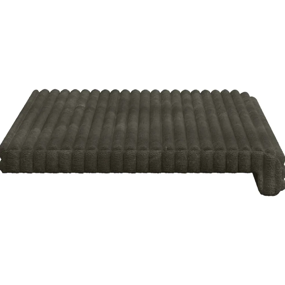 vidaXL Bankkussen Pluche Corduroy Antraciet Diepte 35 cm