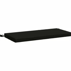 vidaXL Bankkussen SOEST 100% Polyester Zwart 60 x 40 x 5 cm