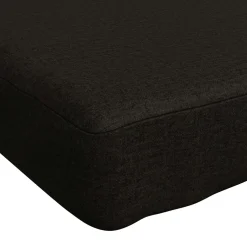 vidaXL Bankkussen SOEST 100% Polyester Zwart 60 x 40 x 5 cm