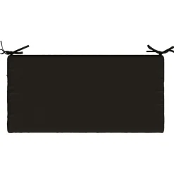 vidaXL Bankkussen SOEST 100% Polyester Zwart 60 x 40 x 5 cm