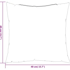 vidaXL Bankkussens 4 st 40x40 cm stof crèmekleurig