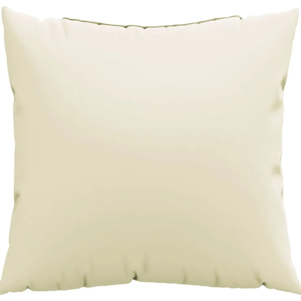 vidaXL Bankkussens 4 st 40x40 cm stof crèmekleurig