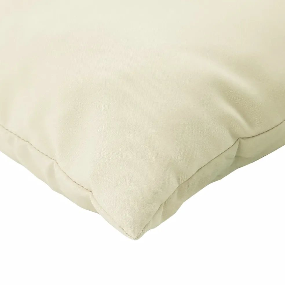 vidaXL Bankkussens 4 st 40x40 cm stof crèmekleurig