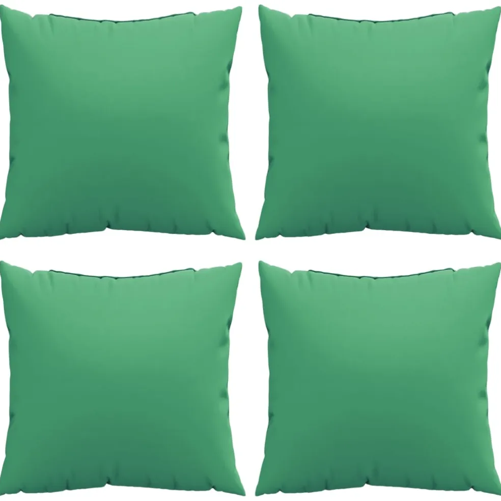vidaXL Bankkussens 4 st 60x60 cm stof groen