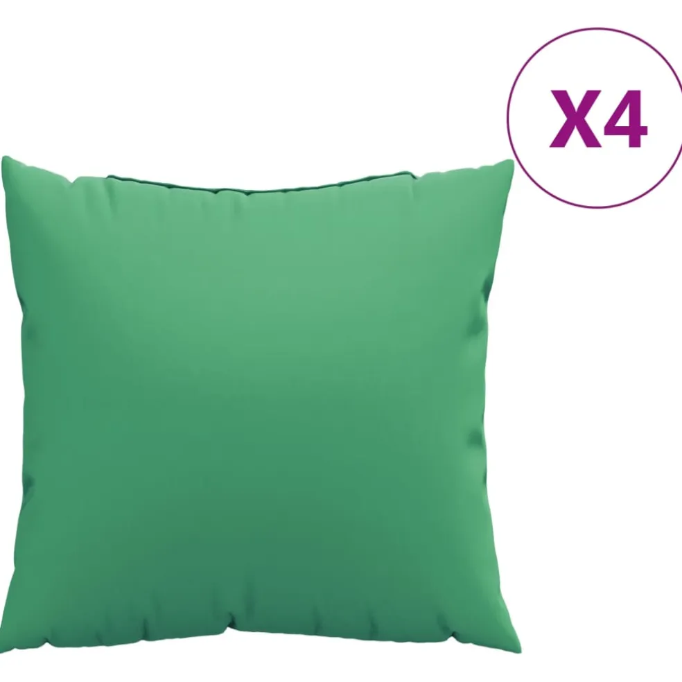 vidaXL Bankkussens 4 st 60x60 cm stof groen