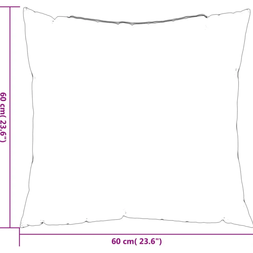 vidaXL Bankkussens 4 st 60x60 cm stof groen