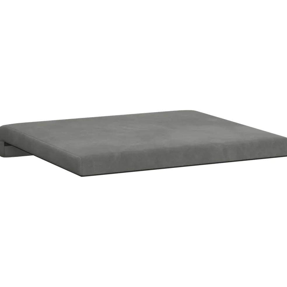 vidaXL Bankkussen 2 st fluweel Donkergrijs Diepte 35 cm