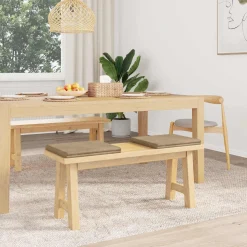 vidaXL Bankkussen 2 st Pluche Corduroy Taupe Diepte 35 cm
