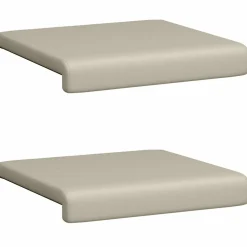 vidaXL Bankkussen 2 st Textured Velvet Zand Diepte 35 cm