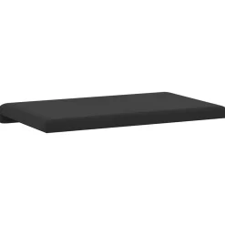vidaXL Bankkussen Textured Velvet Zwart Diepte 35 cm