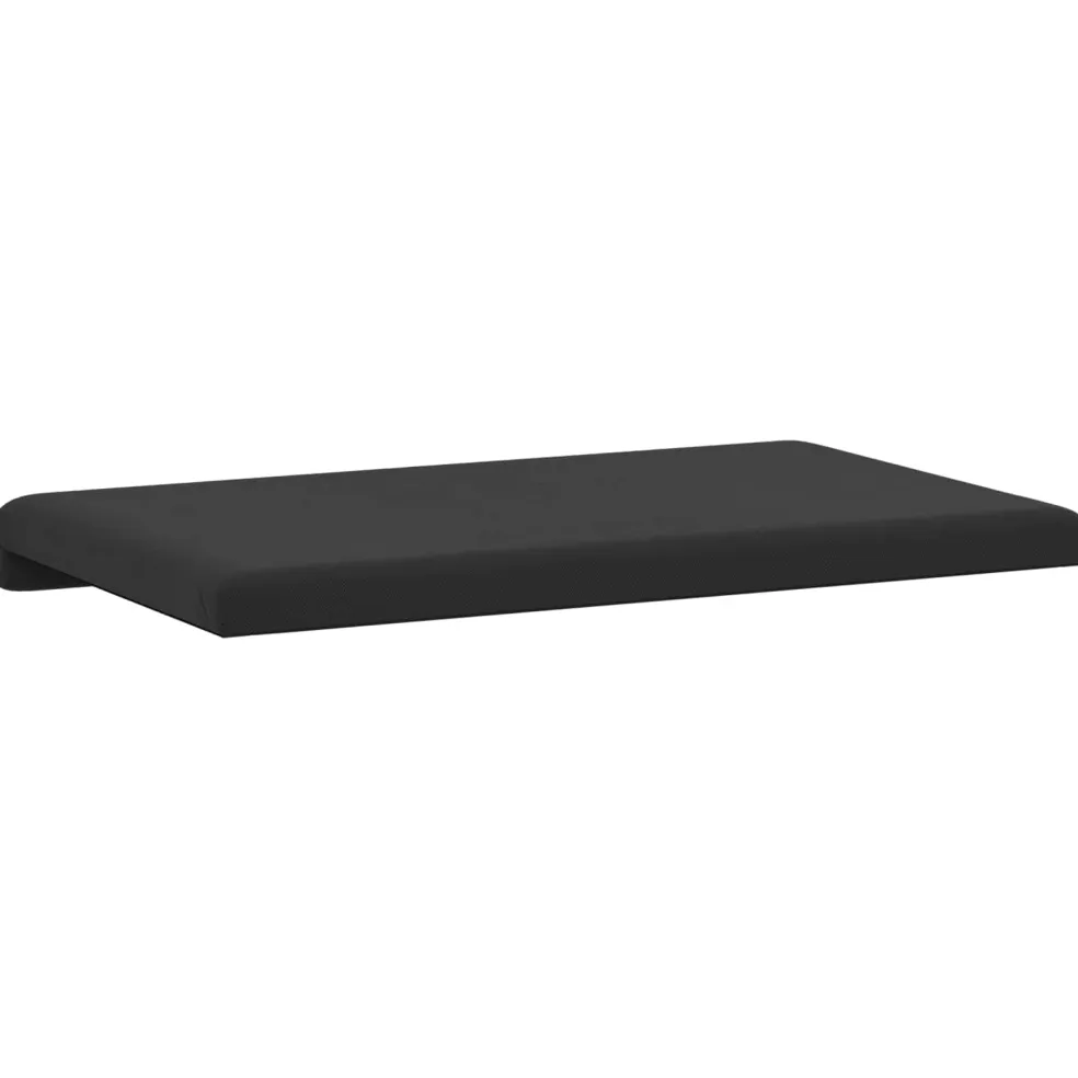 vidaXL Bankkussen Textured Velvet Zwart Diepte 35 cm