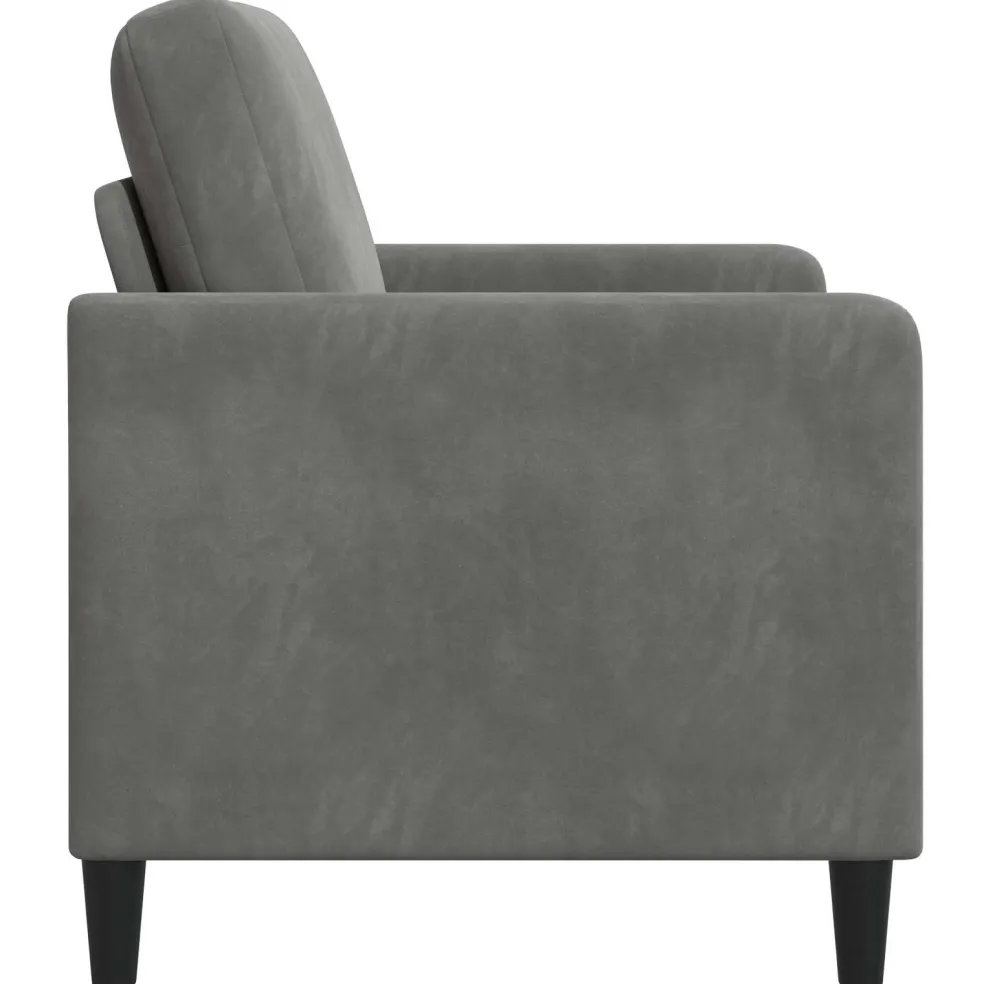 vidaXL Bank met opslag Donkergrijs 72 x 78 x 87 cm Polyester
