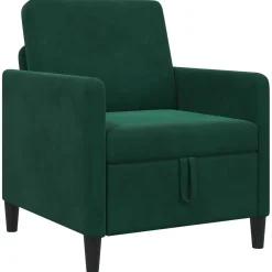 vidaXL Bank met opslag Donkergroen 72 x 78 x 87 cm Polyester