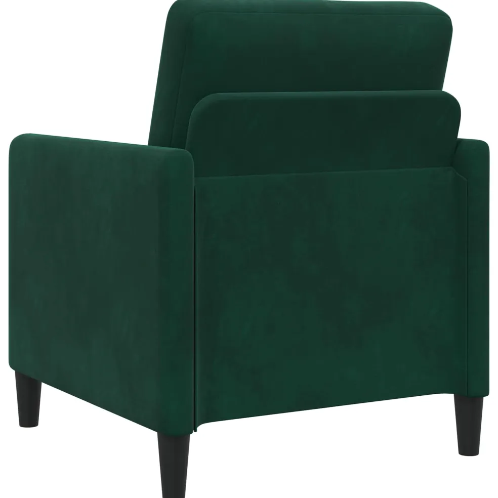 vidaXL Bank met opslag Donkergroen 72 x 78 x 87 cm Polyester