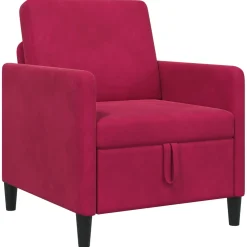 vidaXL Bank met opslag Wijnrood 72 x 78 x 87 cm Polyester