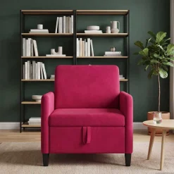 vidaXL Bank met opslag Wijnrood 72 x 78 x 87 cm Polyester