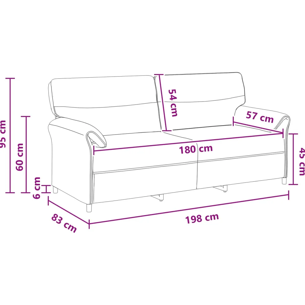vidaXL Bank 100% polyester metalen frame MDF, Multiplex