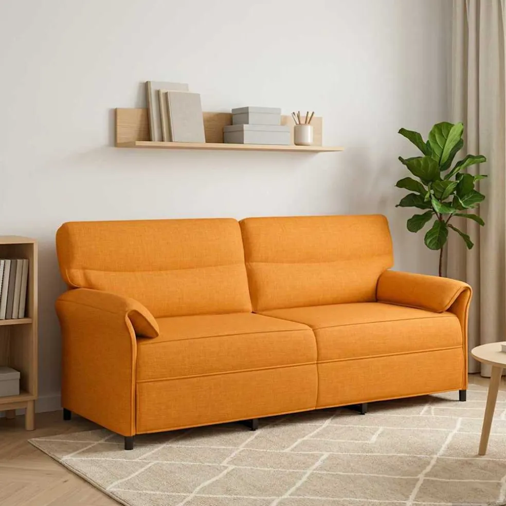 vidaXL Bank 100% polyester metalen frame MDF, Multiplex