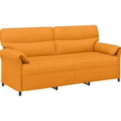 vidaXL Bank 100% polyester metalen frame MDF, Multiplex