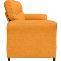 vidaXL Bank 100% polyester metalen frame MDF, Multiplex