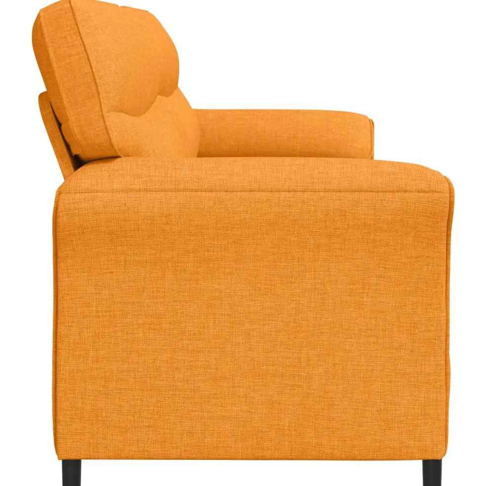 vidaXL Bank 100% polyester metalen frame MDF, Multiplex