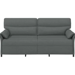 vidaXL Bank 100% polyester metalen frame MDF, Multiplex