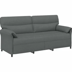 vidaXL Bank 100% polyester metalen frame MDF, Multiplex