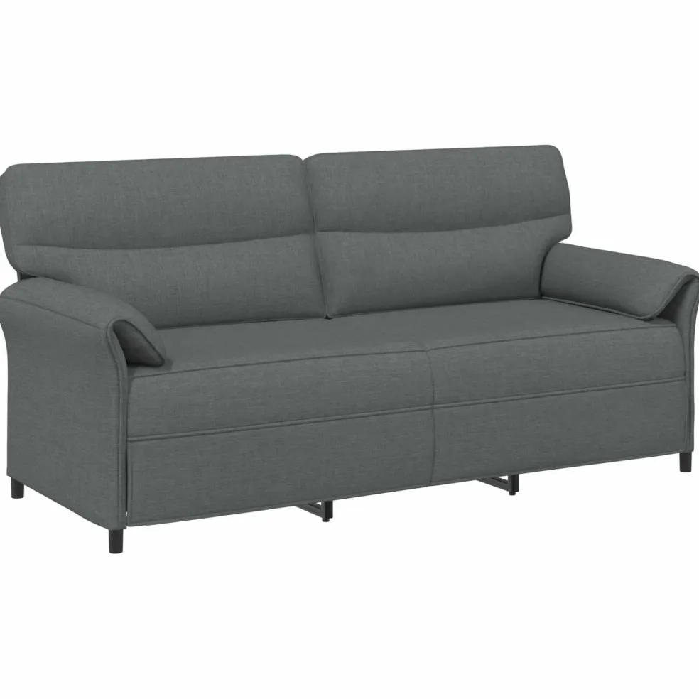 vidaXL Bank 100% polyester metalen frame MDF, Multiplex