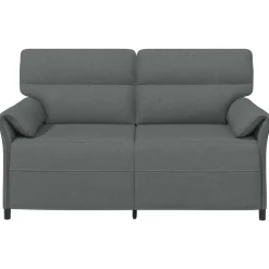 vidaXL Bank 100% polyester metalen frame MDF, Multiplex