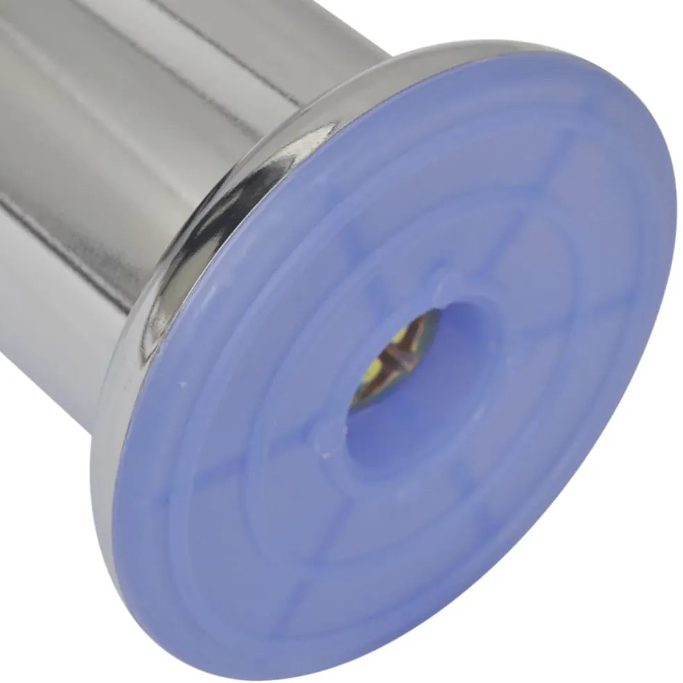 vidaXL Bankpoten rond chroom 60 mm 4 st