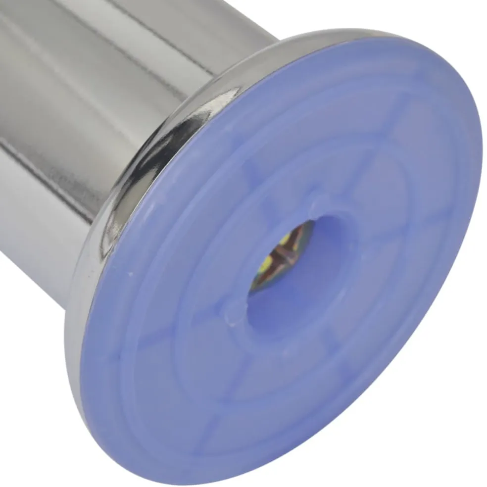 vidaXL Bankpoten rond 8 st 60 mm chroomkleurig