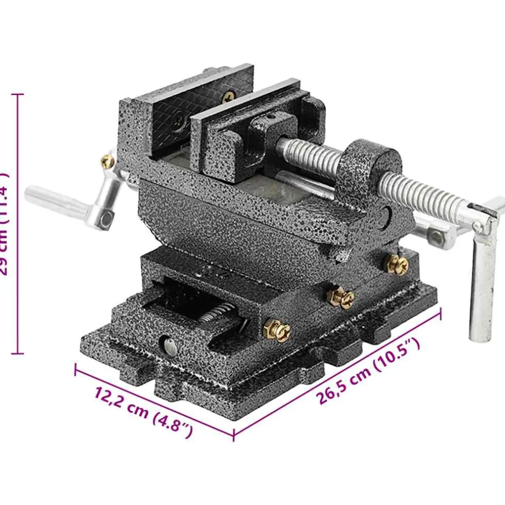 vidaXL Bankschroef handmatig 70 mm