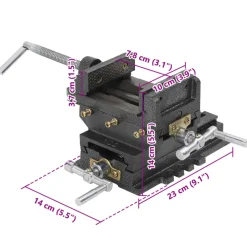 vidaXL Bankschroef handmatig 78 mm