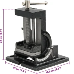 vidaXL Bankschroef kantelbaar handmatig 110 mm
