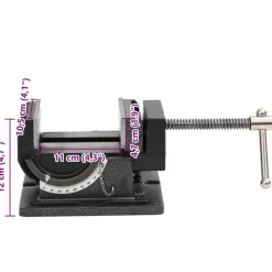 vidaXL Bankschroef kantelbaar handmatig 110 mm