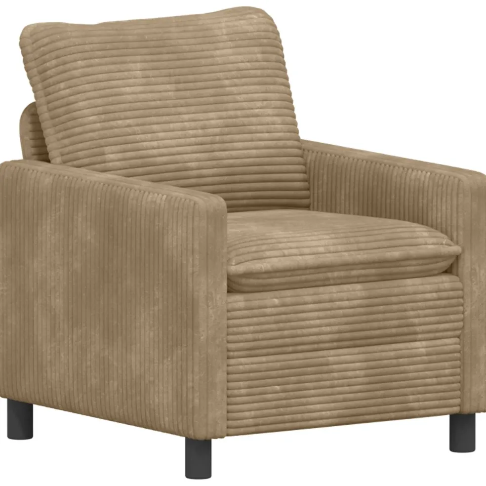 vidaXL Bank Taupe 76 x 81 x 87,5 cm Polyester