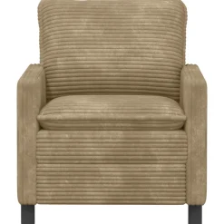 vidaXL Bank Taupe 76 x 81 x 87,5 cm Polyester